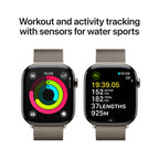 Apple Watch Series 10 Natural Titanium Case with Natural Milanese Loop
