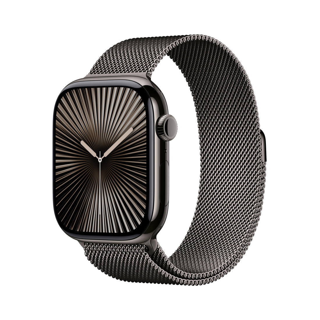 Apple Watch Series 10 Slate Titanium Case with Slate Milanese Loop