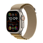 Apple Watch Ultra 2 Natural Titanium Case with Tan Alpine Loop