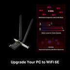 TP-Link Archer TXE72E AXE5400 Wi-Fi 6E Bluetooth 5.3 PCIe Adapter