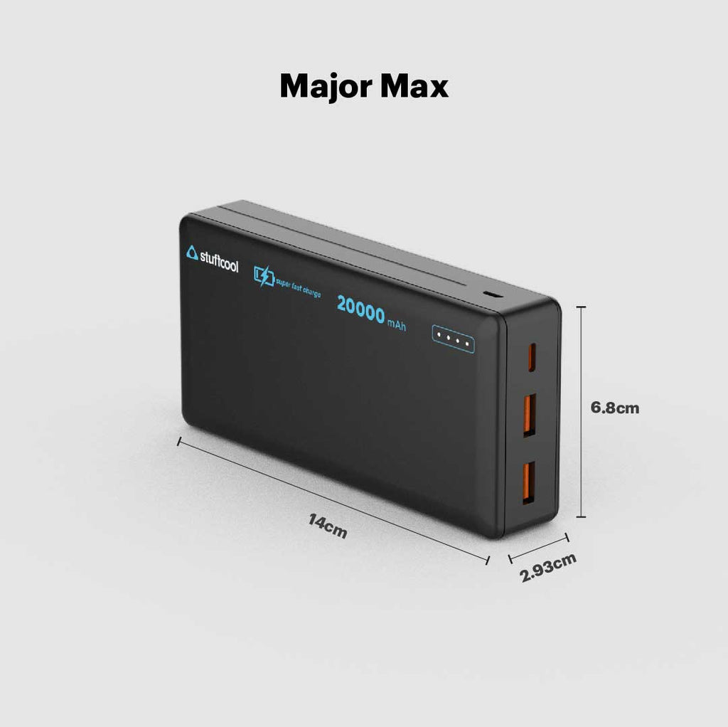 Major Max 20000mAh 35W PD PPS Powerbank
