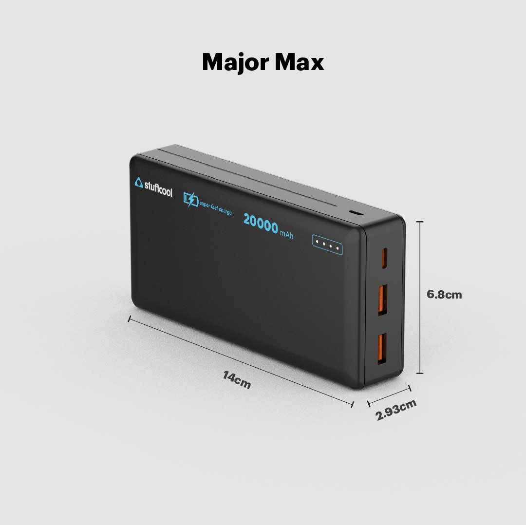 Major Max 20000mAh 35W PD PPS Powerbank