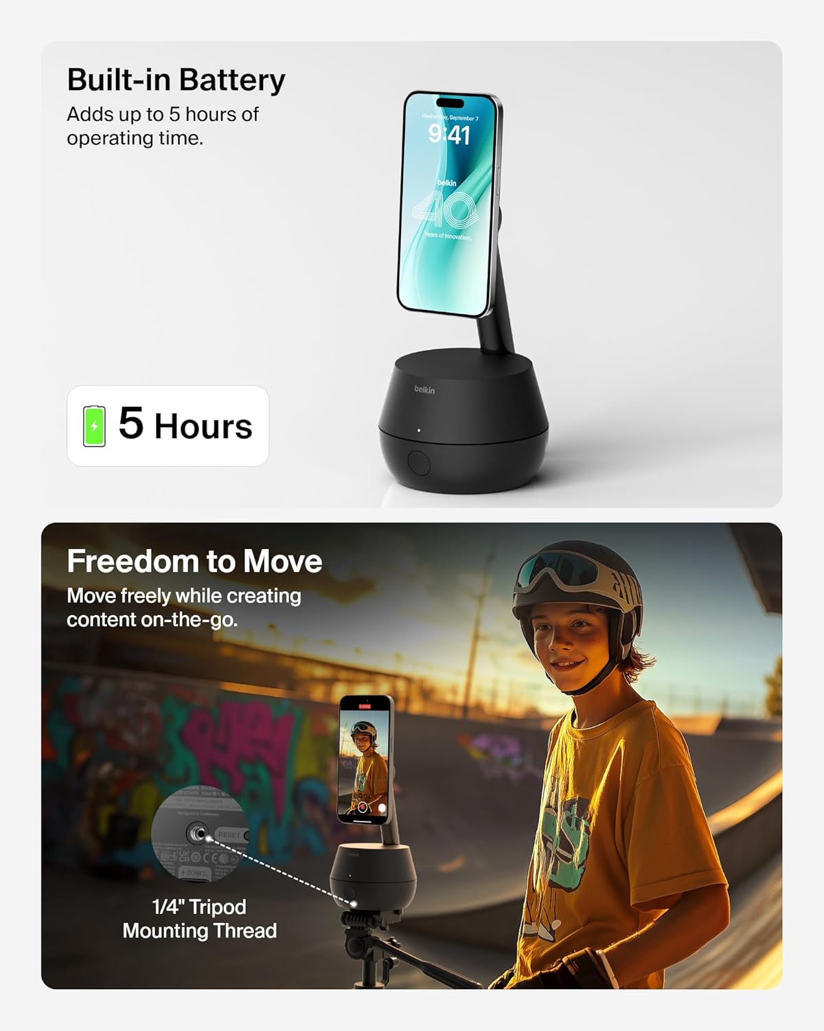 Belkin Auto-Tracking Stand Pro with DockKit