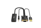 Black-i VGA to HDMI Converter with Audio