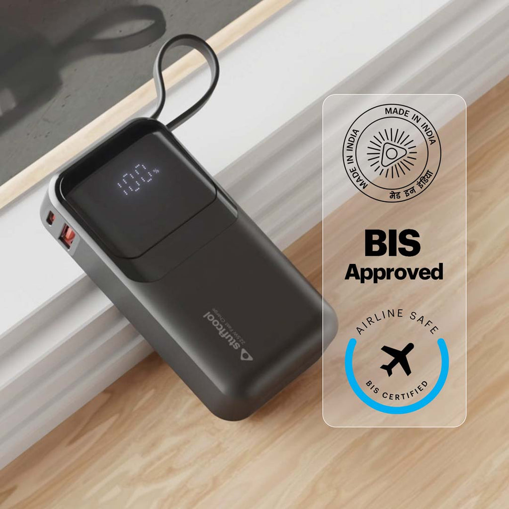 Mito Plus Mini 10000mAh Powerbank with Built-in Type-C Cable and 22.5W Fast Charging