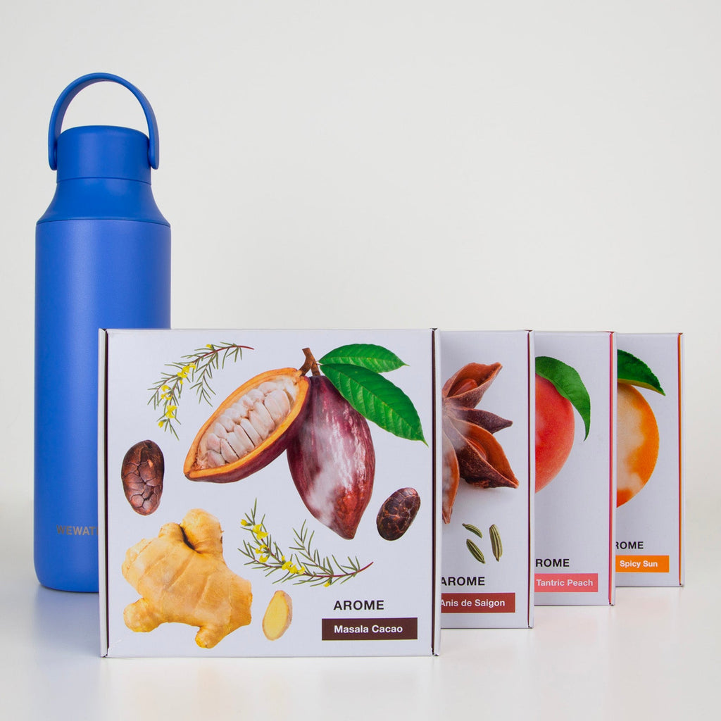 Set Borraccia Cold Blue + 4 infusi a caldo
