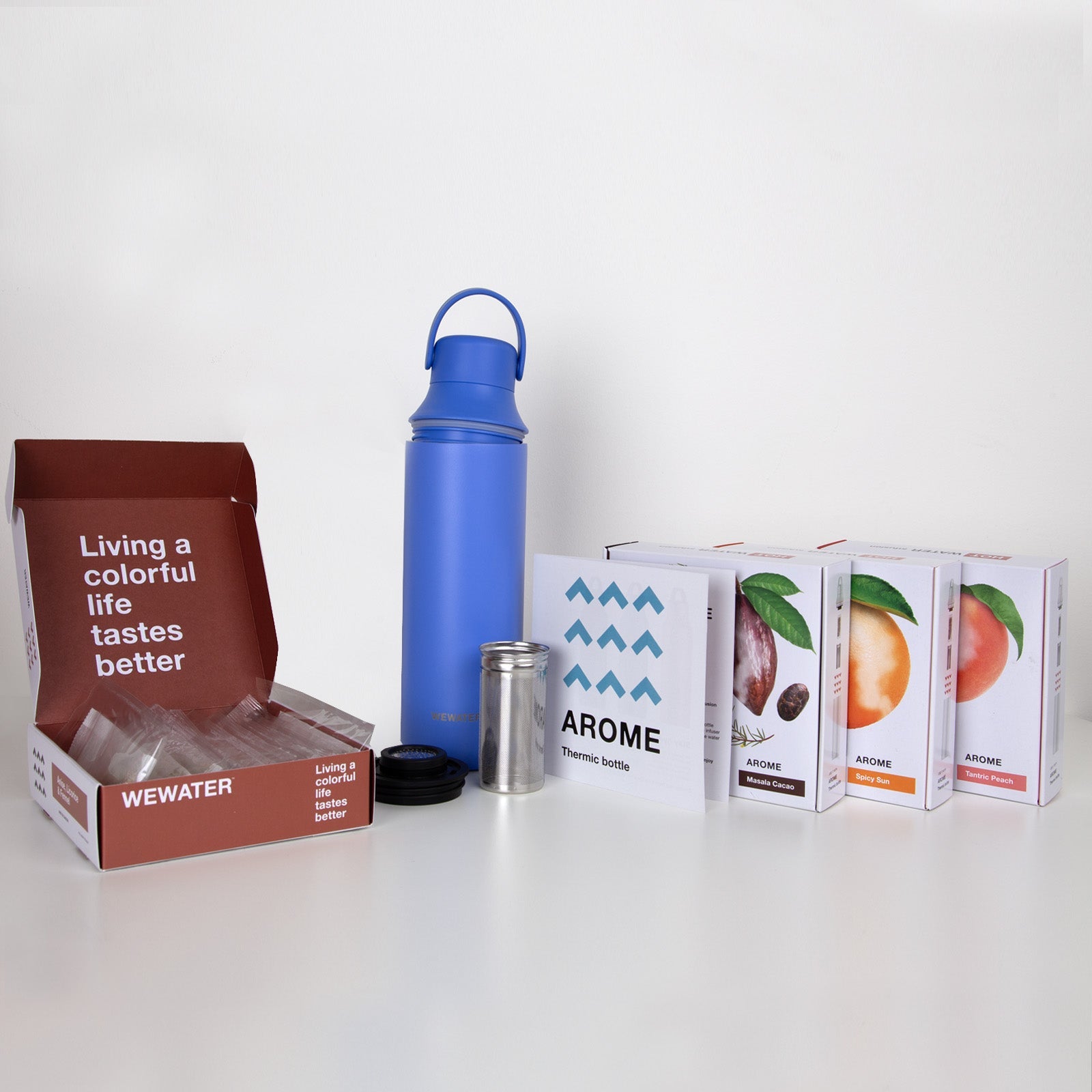 Set Borraccia Cold Blue + 4 infusi a caldo
