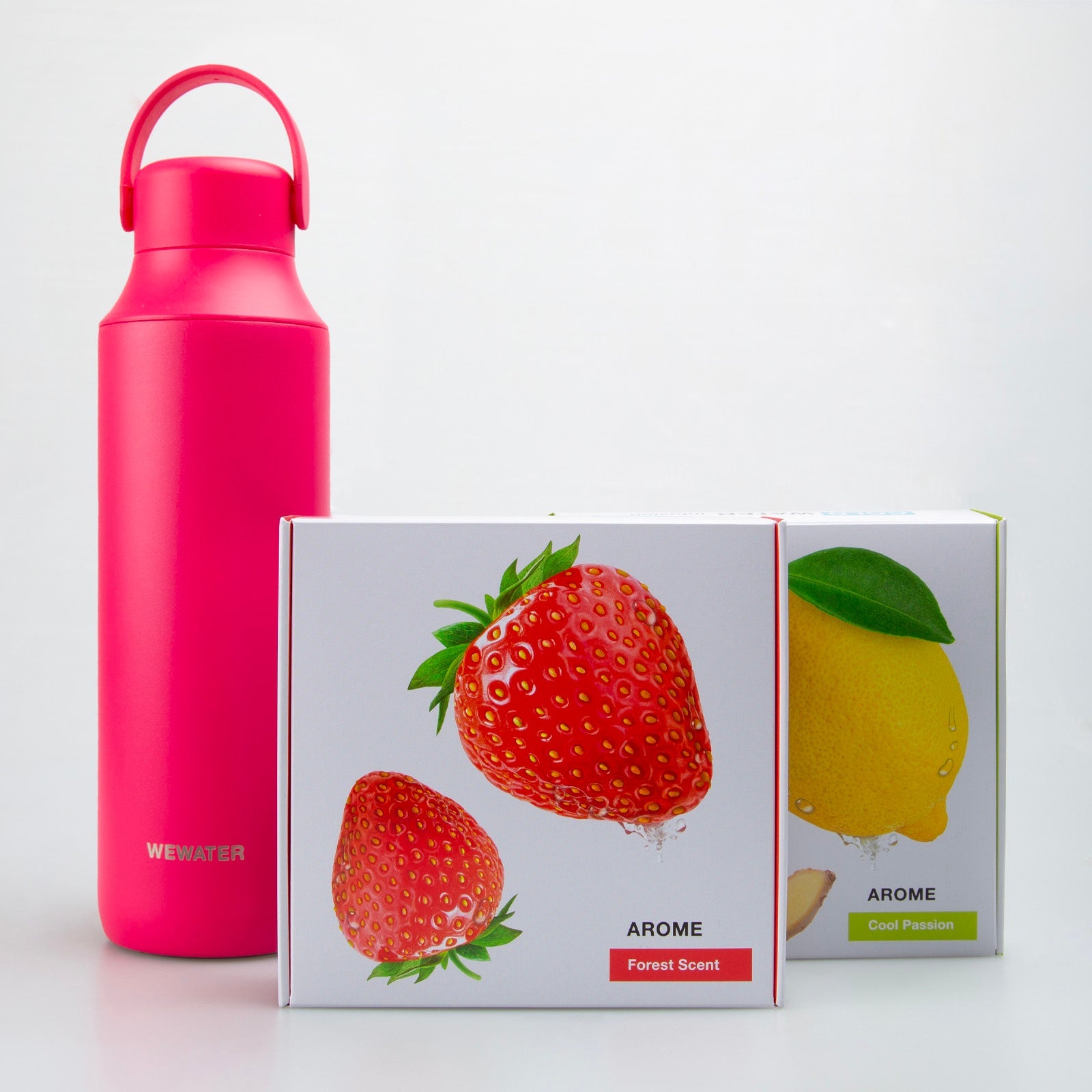 Set Borraccia Hot Pink + 2 infusi freddi