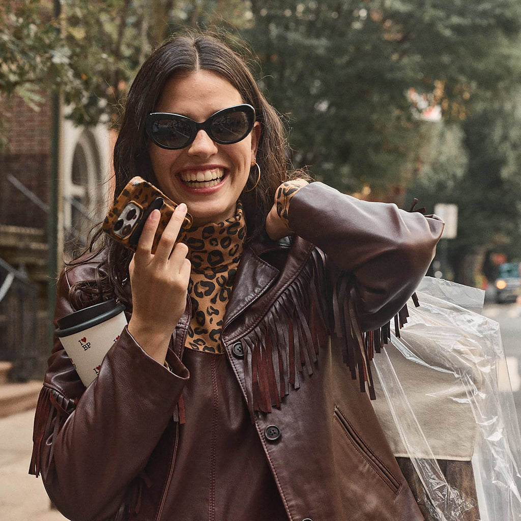 Cheetah Cappuccino Case for iPhone 15