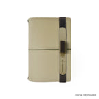 Open-Type Cactus Leather Pen Loop - Beige