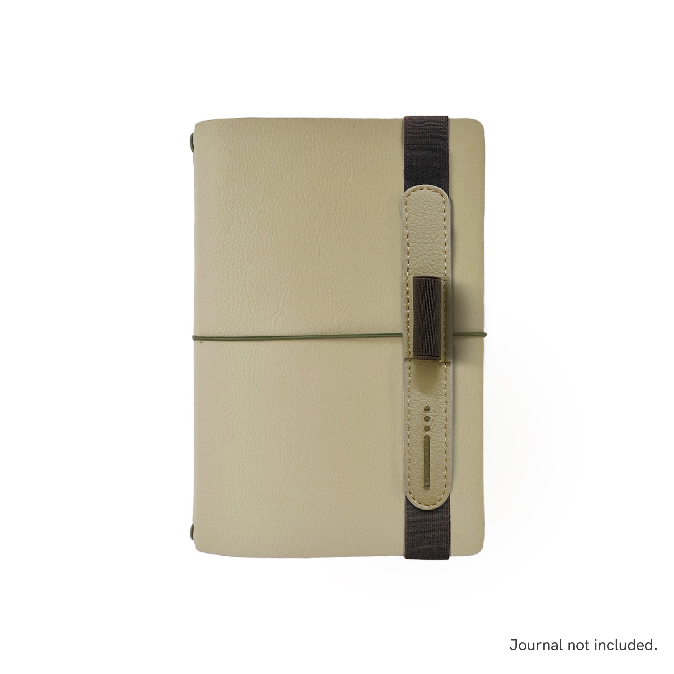 Open-Type Cactus Leather Pen Loop - Beige