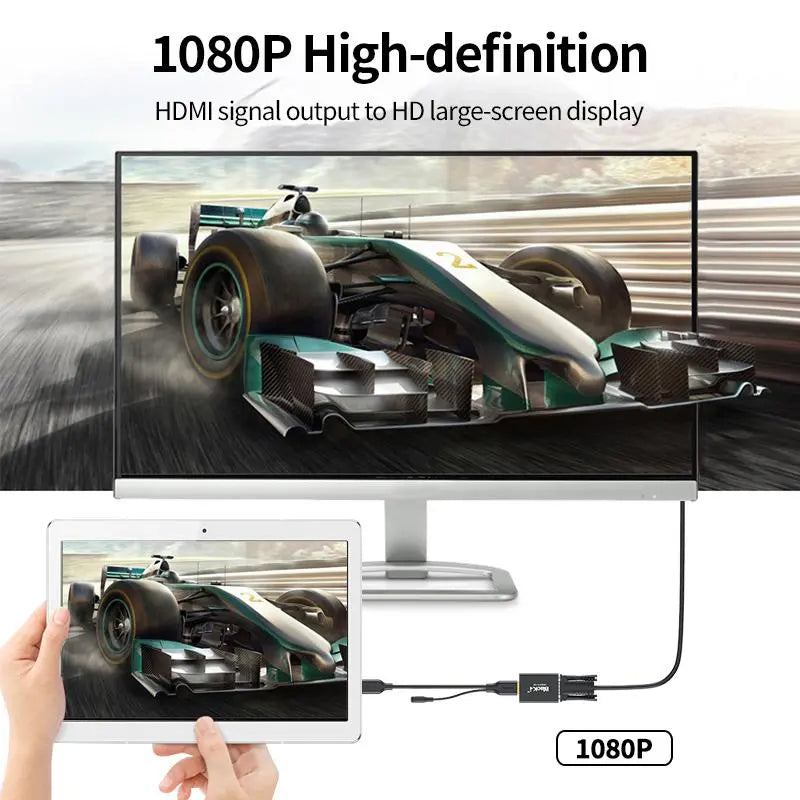 Black-i HDMI to VGA Converter with Audio