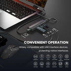 Black-i USB-C to 3-Port USB 3.0 Hub & Gigabit Lan