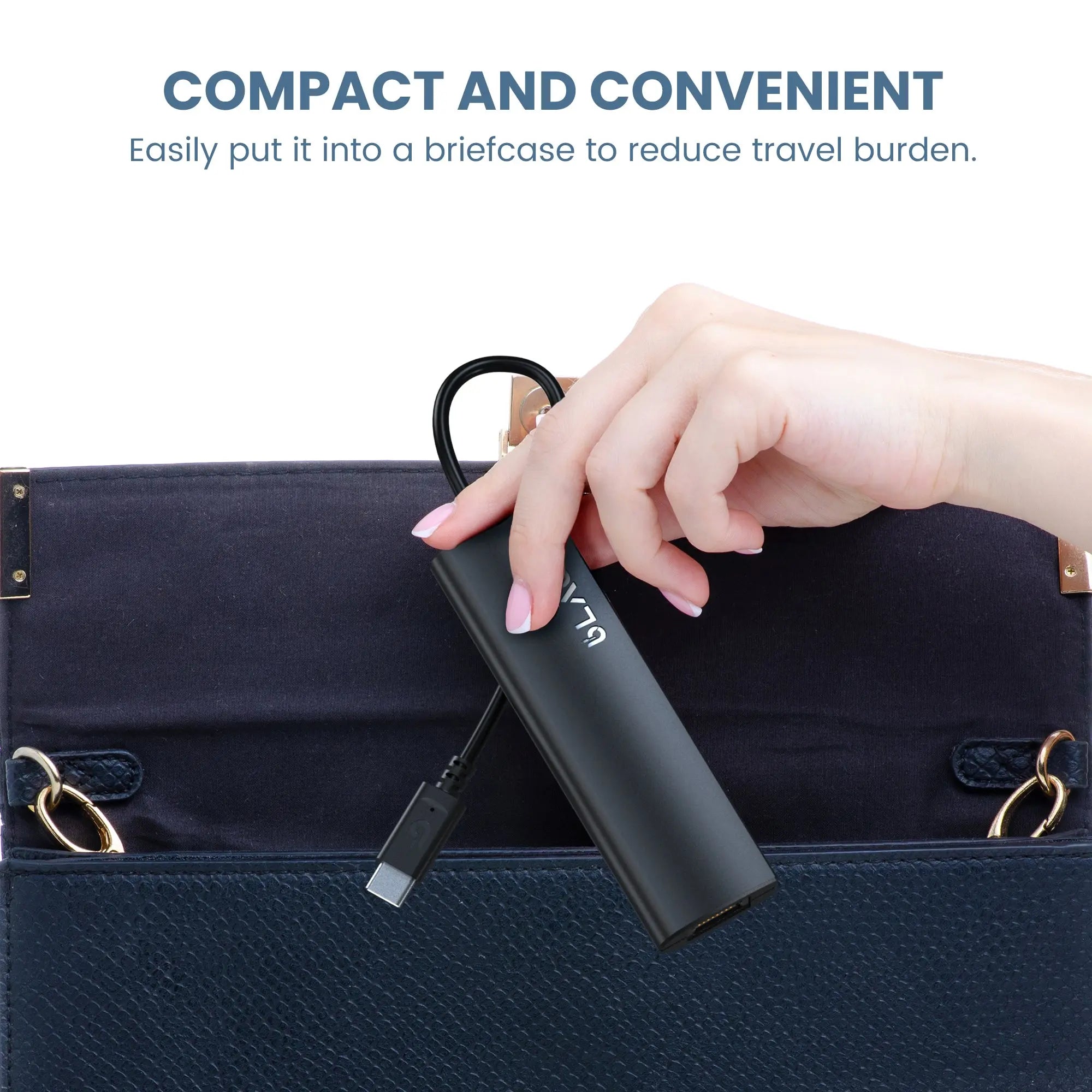 Black-i USB-C to 3-Port USB 3.0 Hub & Gigabit Lan