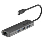 Black-i USB-C to 3-Port USB 3.0 Hub & Gigabit Lan