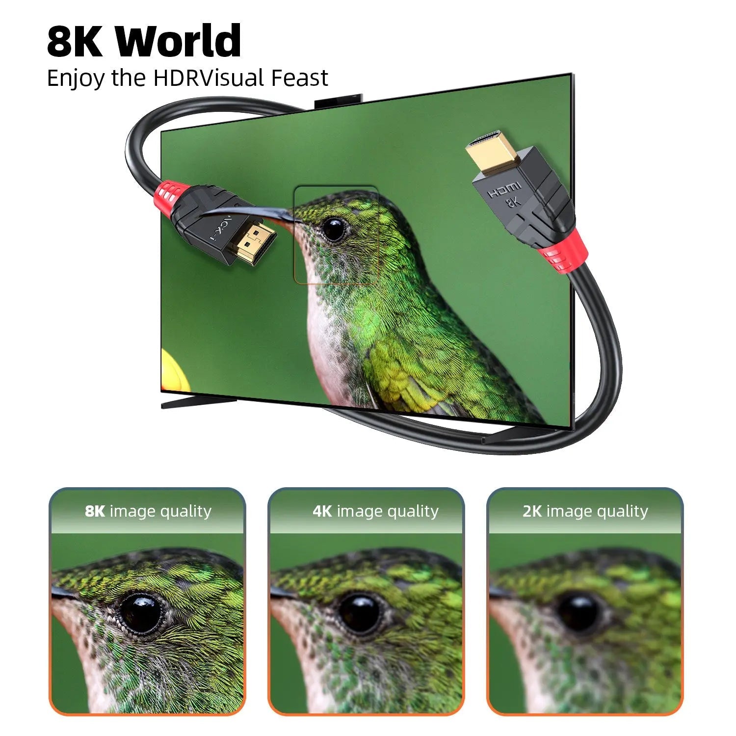 Black-i Ultra High-Speed HDMI 2.1 8K Cable