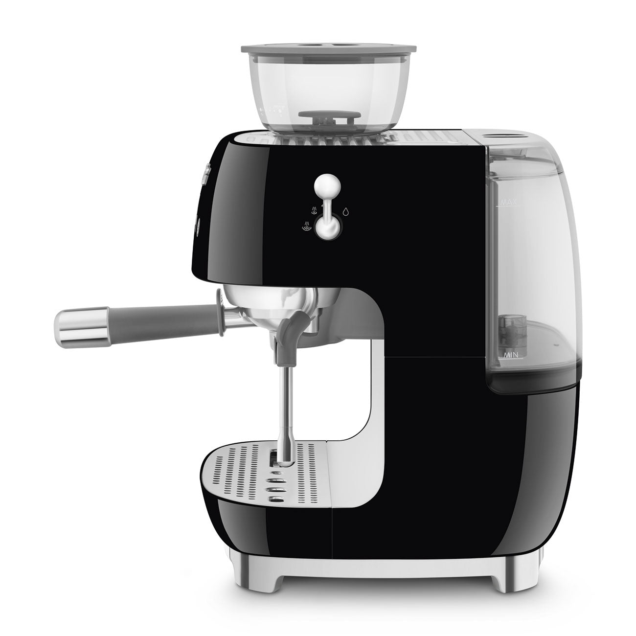 Smeg Cream manual espresso coffee machine with built-in grinder