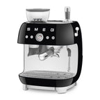 Smeg Cream manual espresso coffee machine with built-in grinder