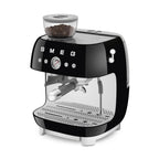 Smeg Cream manual espresso coffee machine with built-in grinder