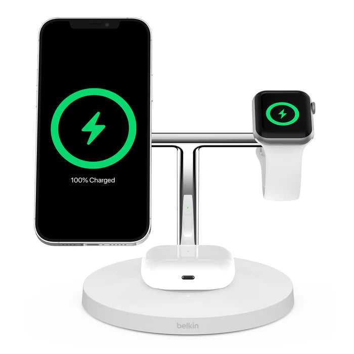 Belkin  BoostCharge Pro 3-in-1 Wireless Charger with MagSafe 15W BoostCharge Pro 3-in-1 Wireless Charger with MagSafe 15W