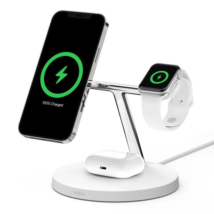 Belkin  BoostCharge Pro 3-in-1 Wireless Charger with MagSafe 15W BoostCharge Pro 3-in-1 Wireless Charger with MagSafe 15W