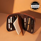 Endless Companion Adjustable Pen Pouch - 10 Pens - Brown