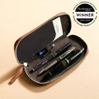 Endless Companion Leather Adjustable Pen Pouch - 3 Pens - Brown