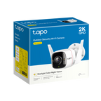 TP-Link Tapo C320WS 4MP 2K QHD Outdoor Wi-Fi Security Network Camera with Night Vision - White