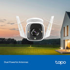 TP-Link Tapo C320WS 4MP 2K QHD Outdoor Wi-Fi Security Network Camera with Night Vision - White