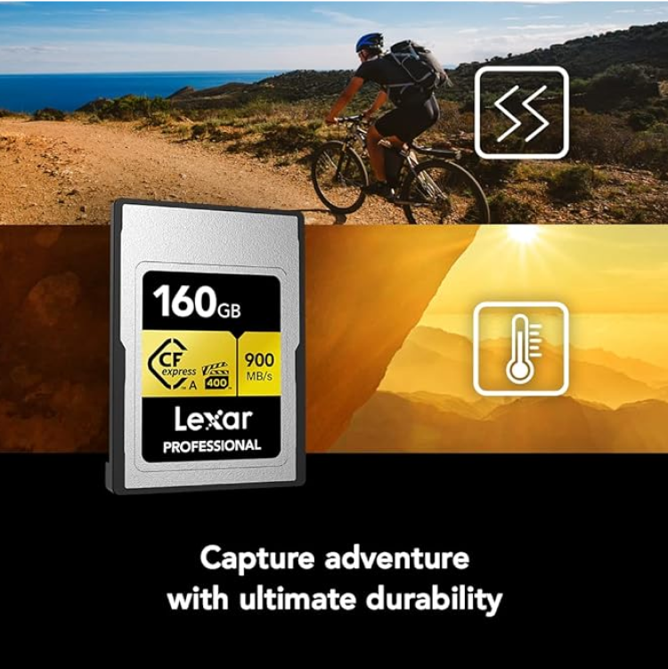 Lexar Professional CFexpress 2.0 Type A Card GOLD Series - 160GB