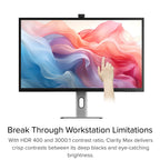 Clarity Max Touch 32" UHD 4K Monitor with USB-C Power Delivery, Webcam and Touch Screen