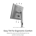 Clarity Pro Touch 27" UHD 4K Monitor with 65W PD, Webcam and Touchscreen