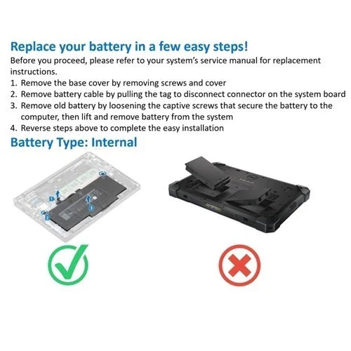 Dell Original 7370mAh 84Whr 11.4V Laptop Battery for XPS 15 9550