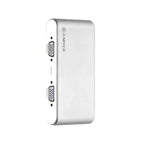 CADYCE CA-2VSP 2‑Port VGA Splitter showing its aluminium case with 500 MHz bandwidth label and Full HD support