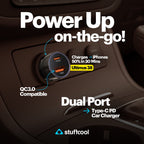 Ultimus 38W Dual Type C port Fast Charger