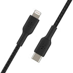 Belkin BoostCharge Braided USB-C to Lightning Cable (0.9M/ 3Ft, Black)