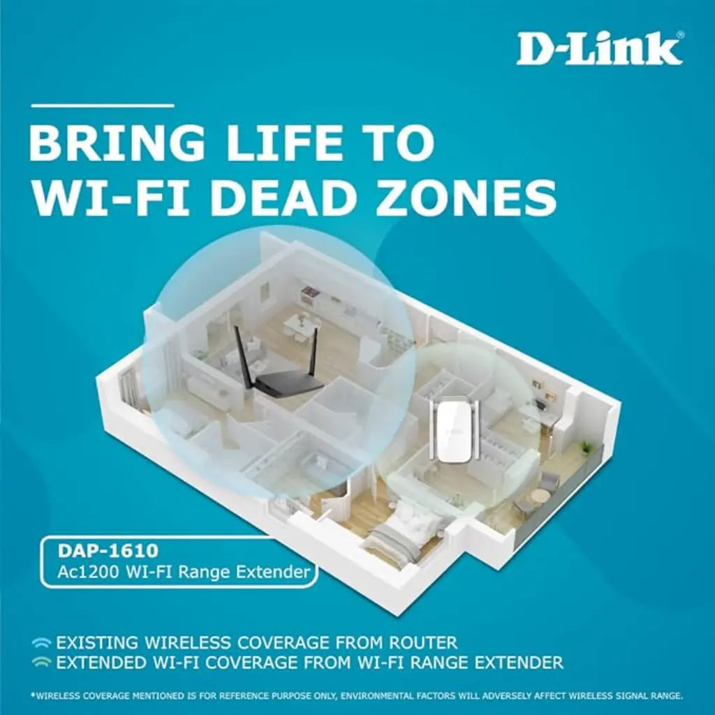 D-LINK DAP-1610 AC1200 Dual Band Wi-Fi Range Extender