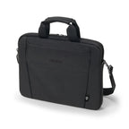 Black Dicota laptop bag on a white background