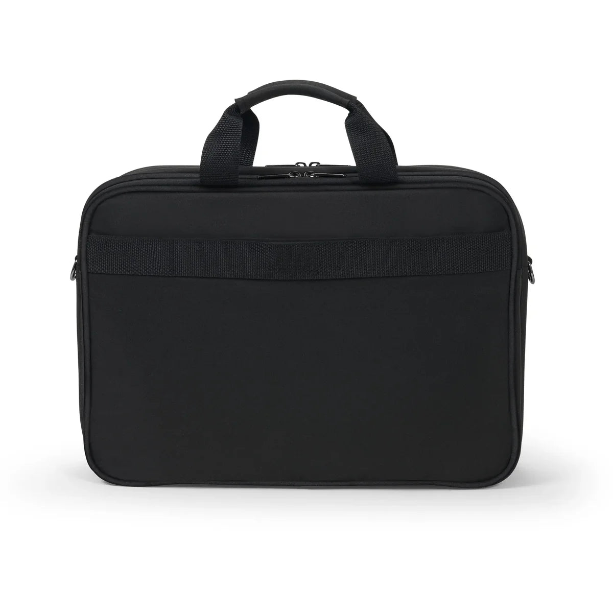 Black briefcase on a white background