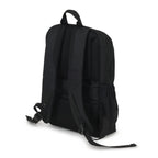 Black backpack on a white background
