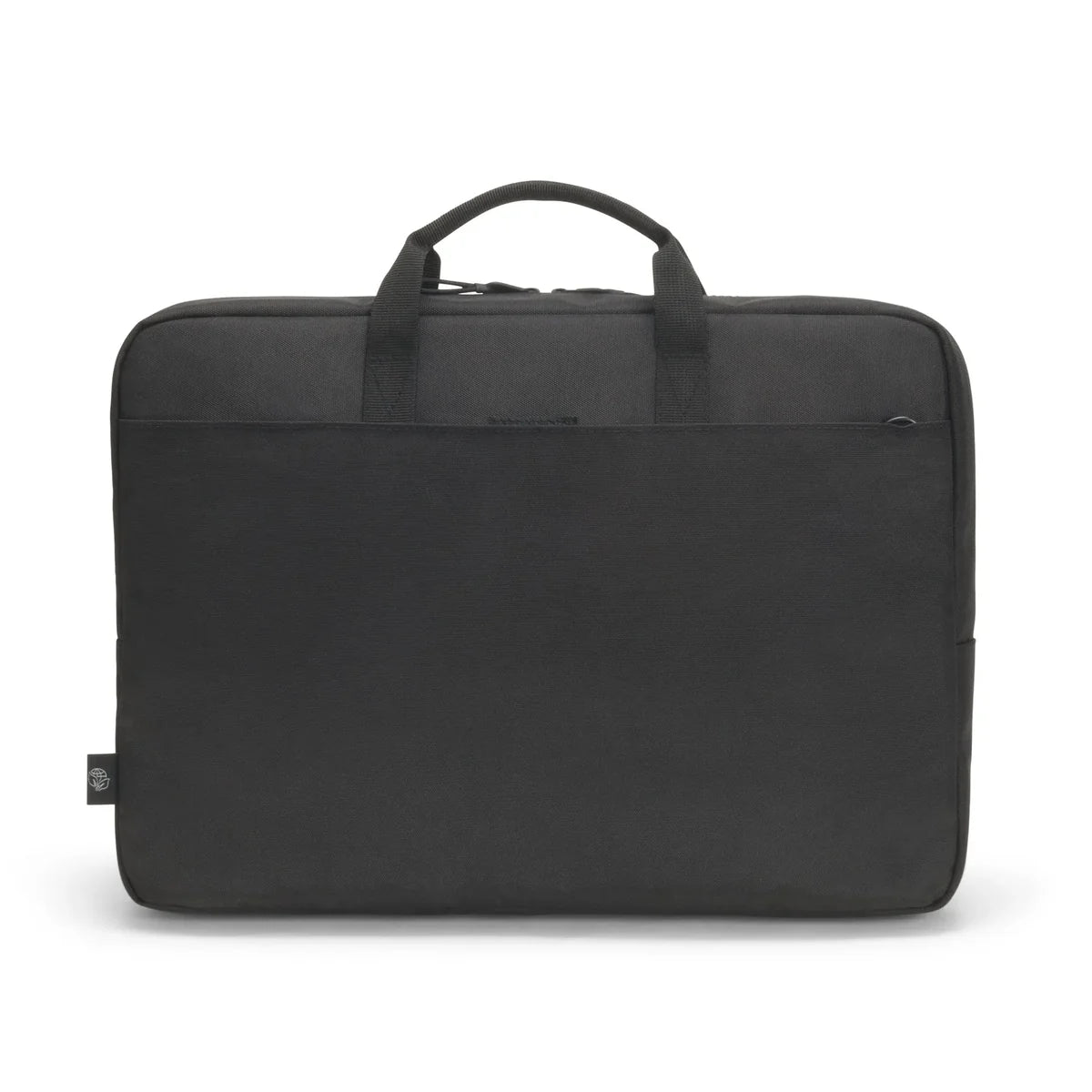 Black briefcase on a white background