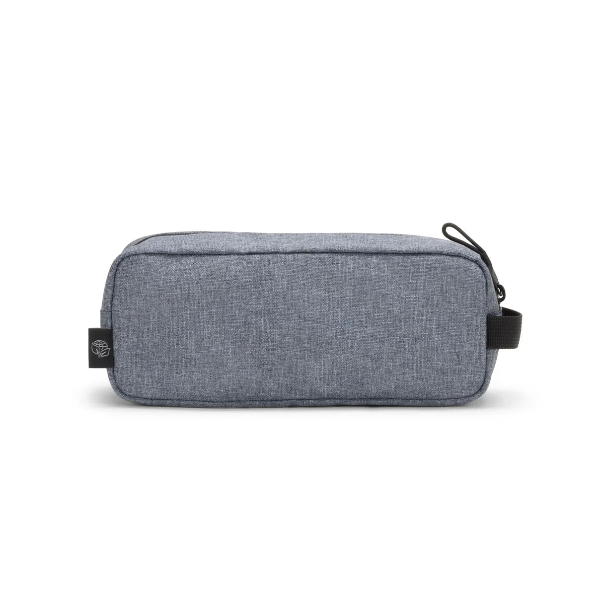 Black backpack with zippers on a white background