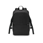 Black backpack on a white background