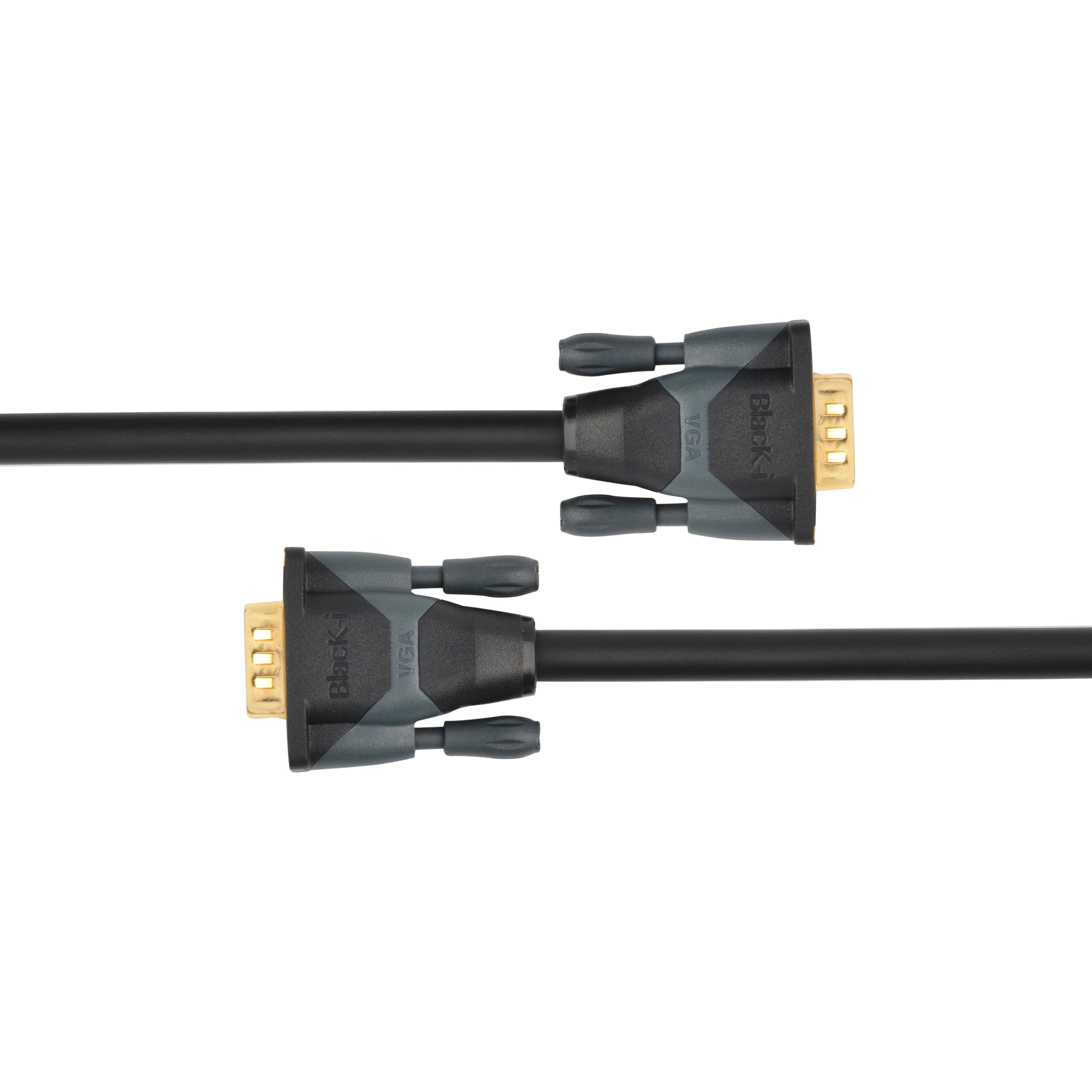 Black-i 15 Pin VGA Male to Male Cable