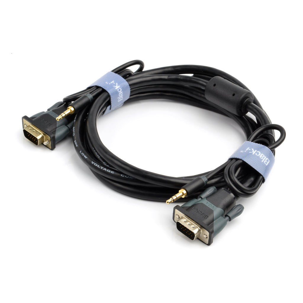 Black-i VGA Cable with 3.5mm Audio
