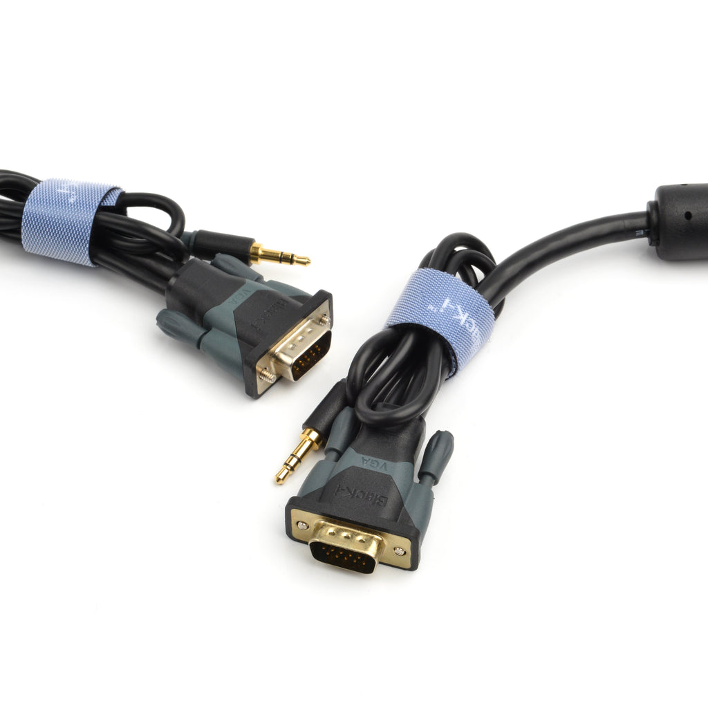 Black-i VGA Cable with 3.5mm Audio