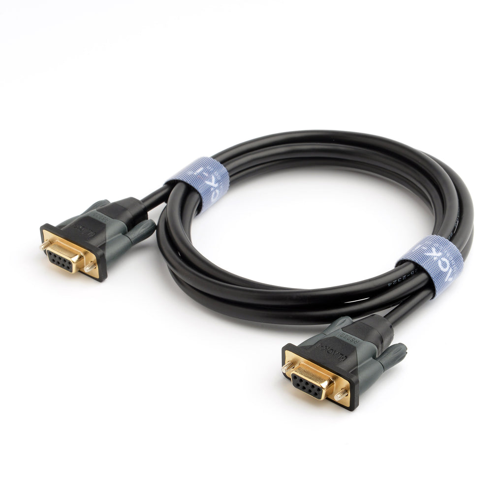 Black-i 9 Pin Serial RS232 Female to Female Cross 1.8M Cable