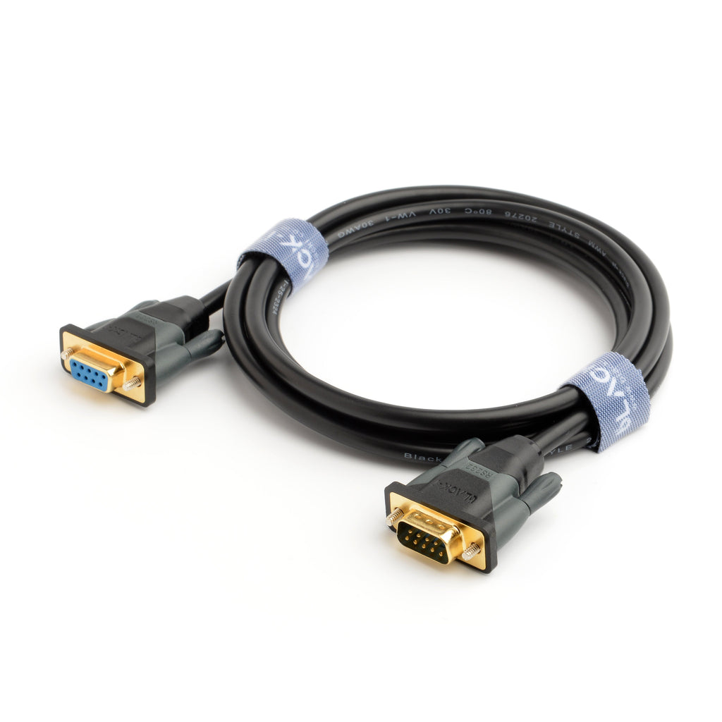 Black-i 9 Pin Serial RS232 Male to Female Cable
