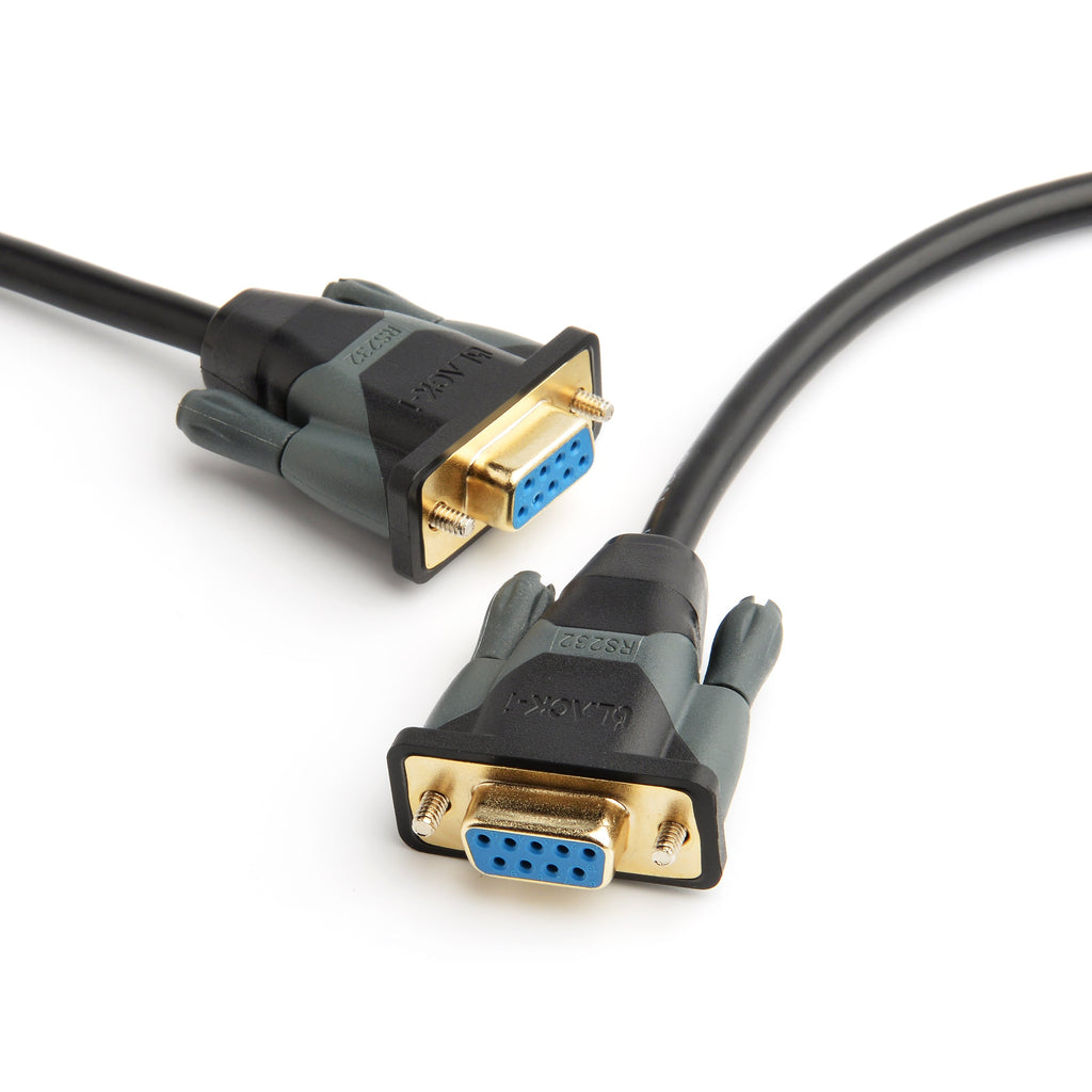 Black-i 9 Pin Serial RS232 Female to Female 1.8 Meter Cable