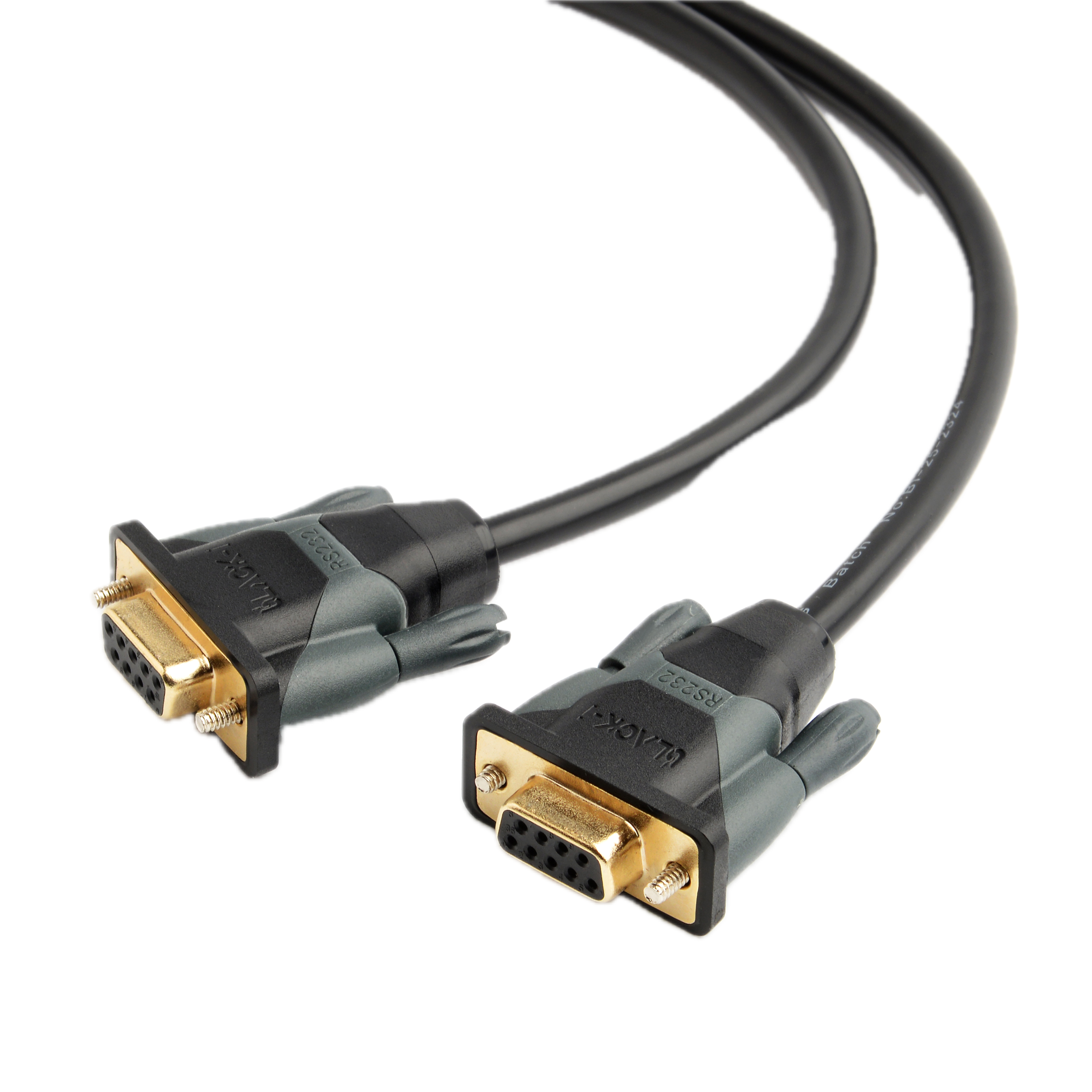 Black-i 9 Pin Serial RS232 Female to Female Cross 1.8M Cable